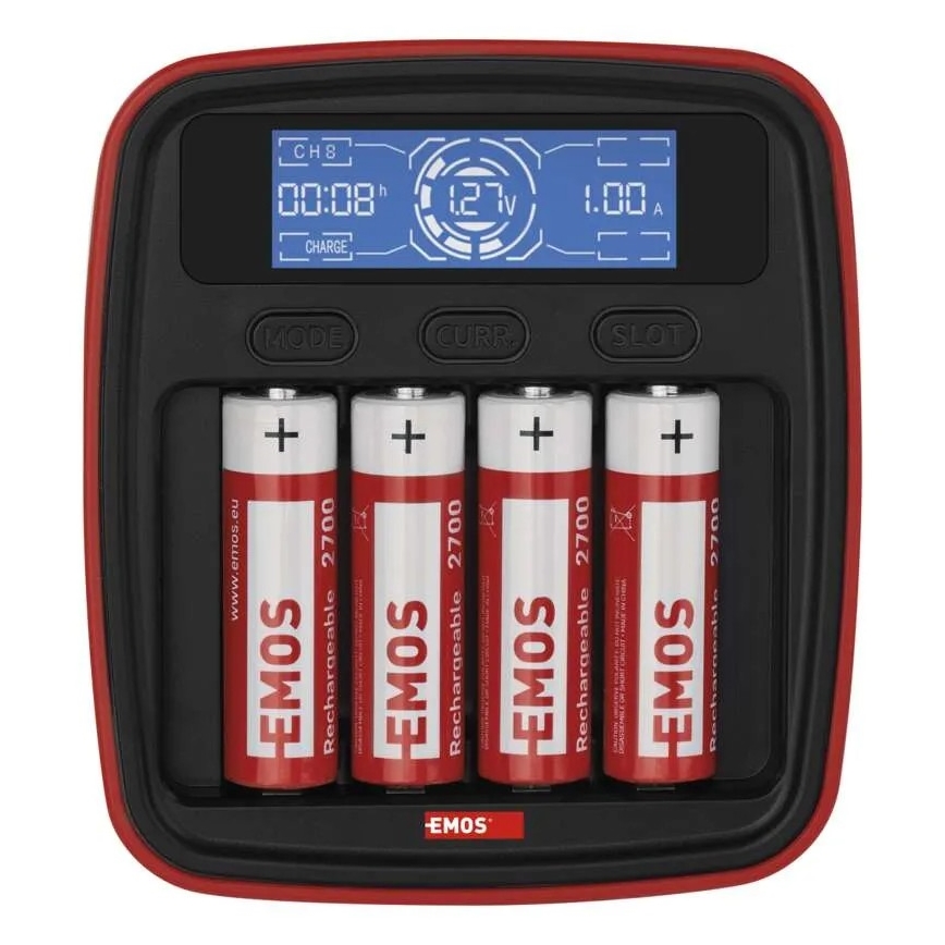 Nabíječka baterií s LCD displejem 4xAA/AAA 5V