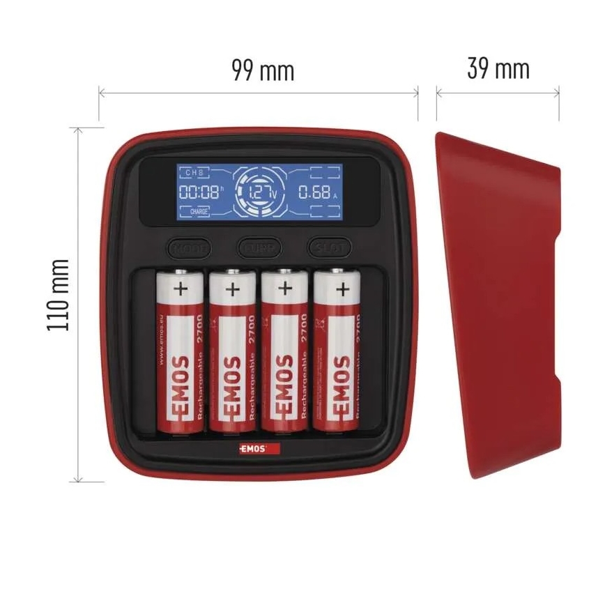 Nabíječka baterií s LCD displejem 4xAA/AAA 5V