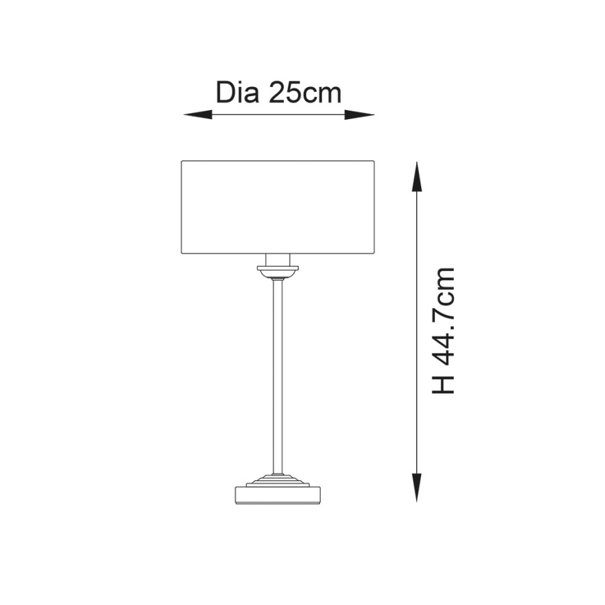Endon 100646 - Stolní lampa HIGHCLERE 1xE14/7W/230V béžová/matný chrom pr. 25 cm