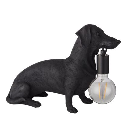 Endon 101188 - Stolní lampa DACHSHUND 1xE27/10W/230V černá