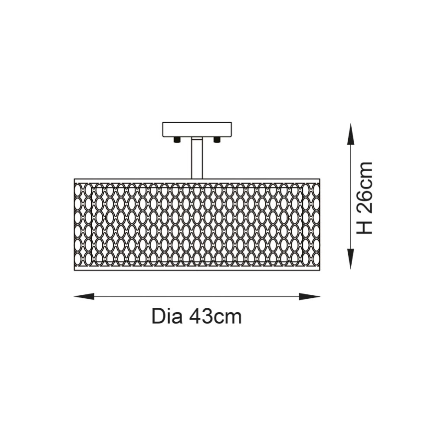 Endon 101568 - Přisazený lustr CORDERO 3xE27/10W/230V zlatá