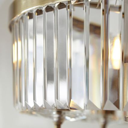 Endon 102505 - Lustr na řetězu 6xE14/6W/230V pr. 55 cm mosaz