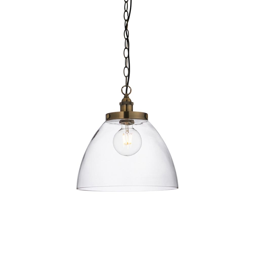 Endon 102926 - Lustr na řetězu HANSEN 1xE27/10W/230V mosaz