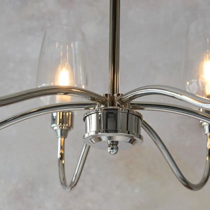 Endon 103315 - Lustr na řetězu 6xE14/6W/230V lesklý chrom