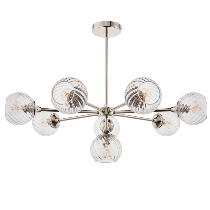 Endon 104051 - Lustr na tyči ALLEGRA 8xE14/7W/230V lesklý chrom