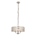 Endon 104466 - Lustr na řetězu CLIFTON 3xE14/6W/230V pr. 38,5 cm lesklý chrom/čirá