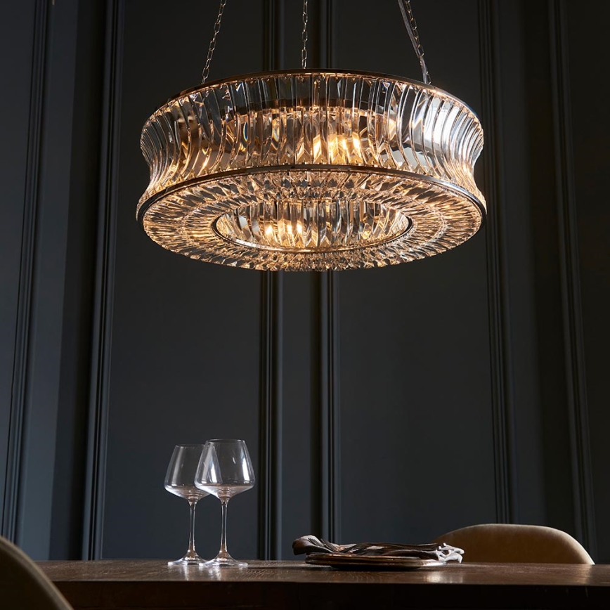 Endon 104528 - Lustr na řetězu 6xE14/6W/230V lesklý chrom