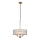 Endon 106243 - Lustr na řetězu CLIFTON 3xE14/6W/230V pr. 38,5 cm mosaz/čirá