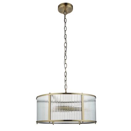 Endon 106282 - Lustr na řetězu RIDGETON 3xE14/6W/230V mosaz