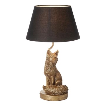 Endon 106796 - Stolní lampa FOX 1xE14/6W/230V černá/mosaz