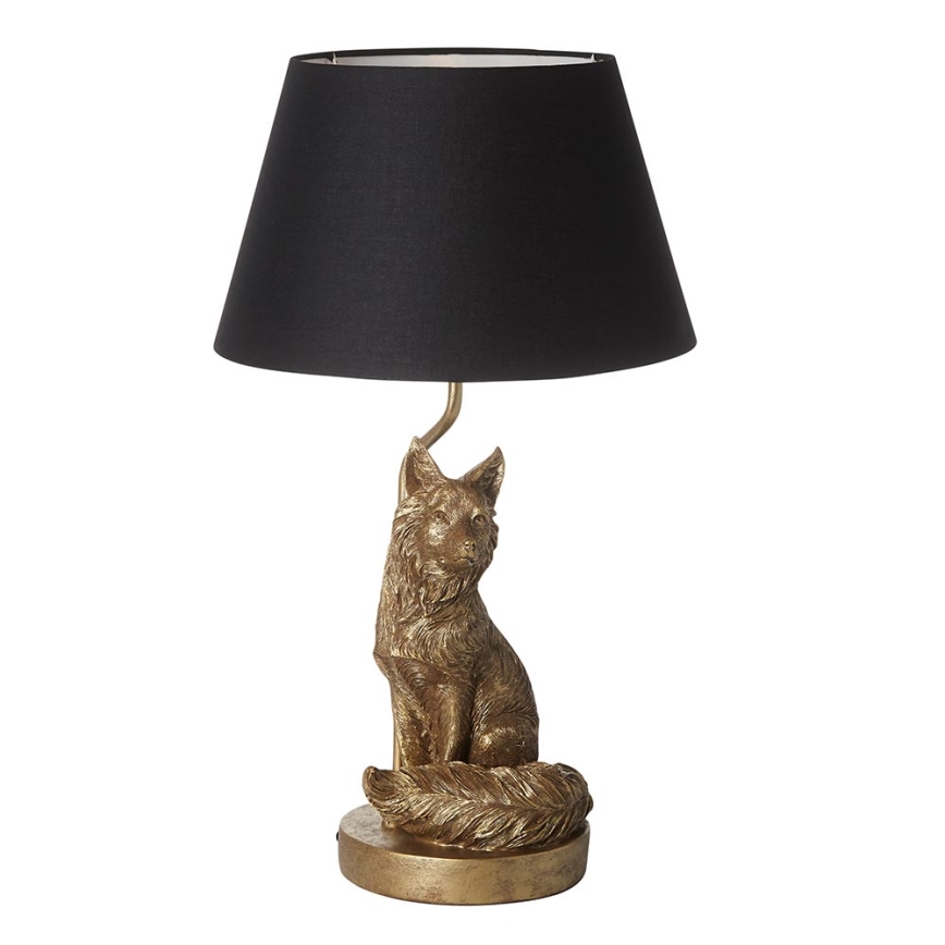 Endon 106796 - Stolní lampa FOX 1xE14/6W/230V černá/mosaz