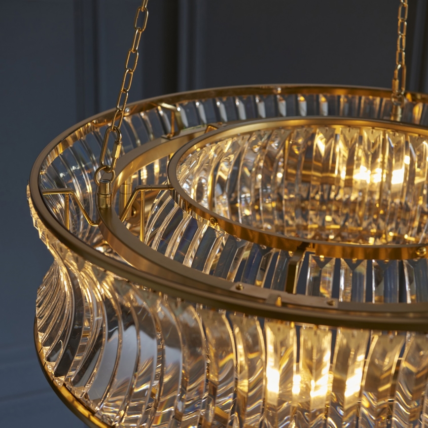 Endon 106811 - Lustr na řetězu 6xE14/6W/230V zlatá