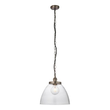 Endon 106896 - Lustr na řetězu HANSEN 1xE27/10W/230V matný chrom