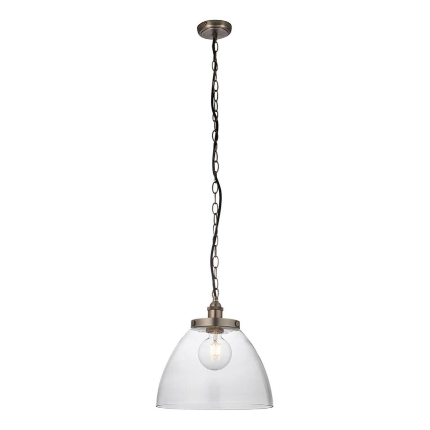 Endon 106896 - Lustr na řetězu HANSEN 1xE27/10W/230V matný chrom