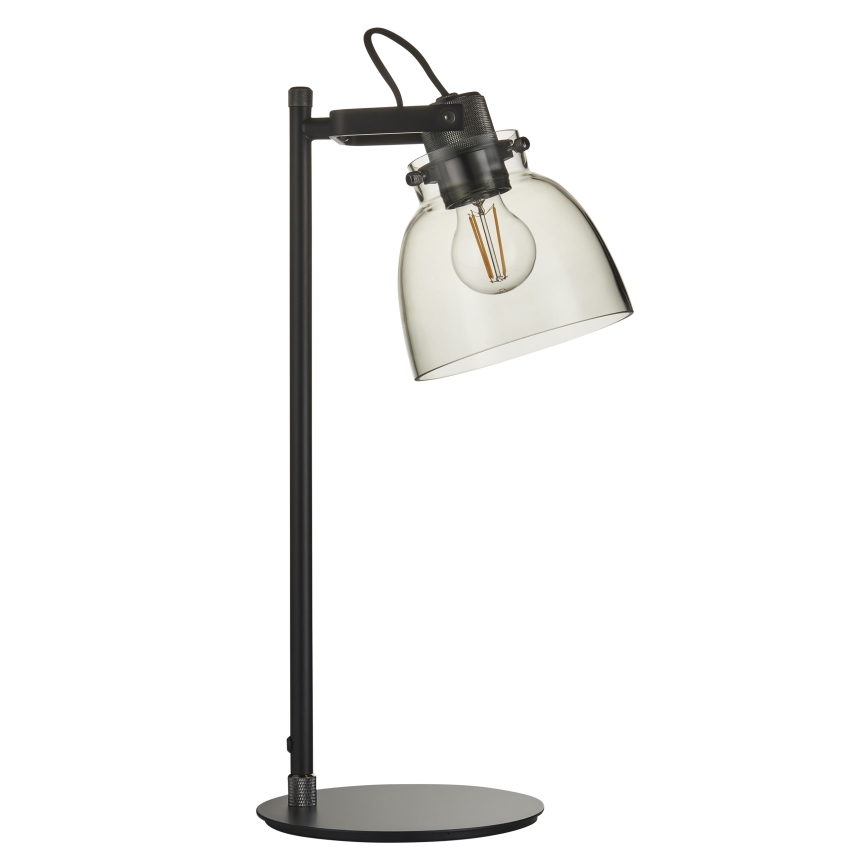 Endon 107012 - Stolní lampa URBAN 1xE27/10W/230V černá/kouřová černá
