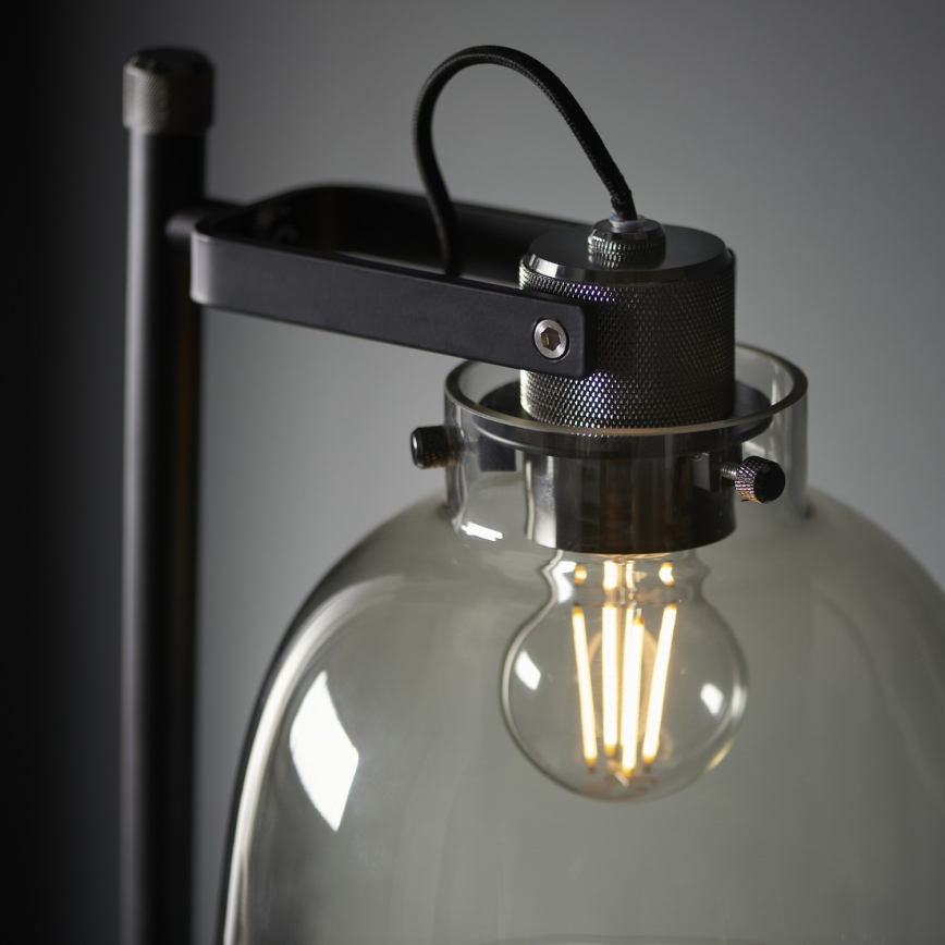 Endon 107013 - Stojací lampa URBAN 1xE27/10W/230V černá/kouřová