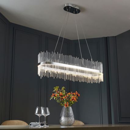 Endon 107109 - LED Lustr na lanku LED/47W/230V 3000K lesklý chrom
