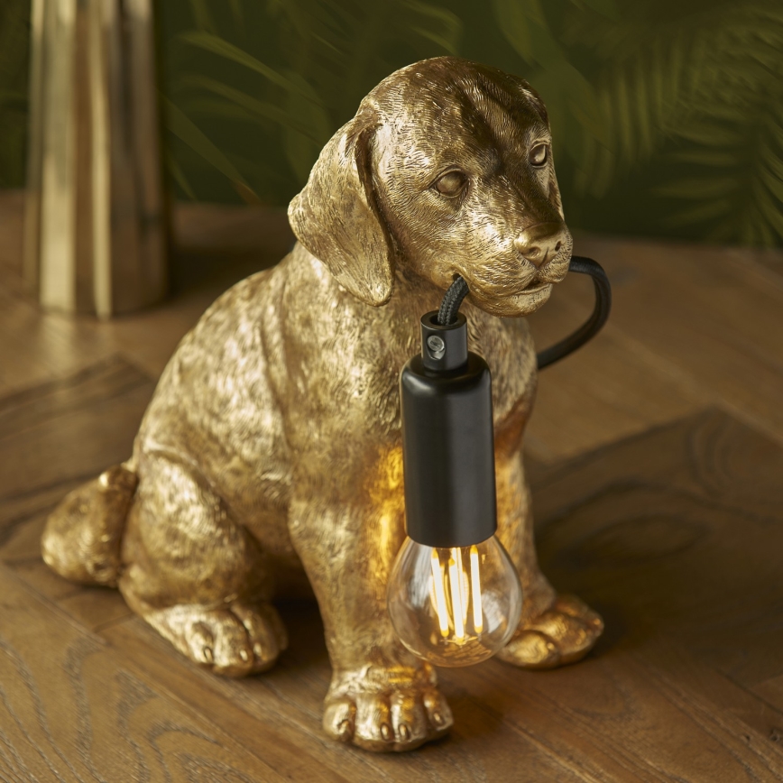 Endon 107364 - Stolní lampa PUPPY 1xE14/7W/230V zlatá