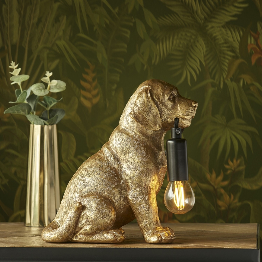Endon 107364 - Stolní lampa PUPPY 1xE14/7W/230V zlatá