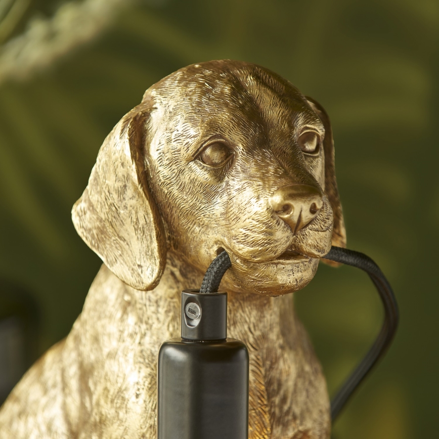 Endon 107364 - Stolní lampa PUPPY 1xE14/7W/230V zlatá