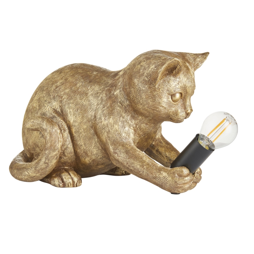 Endon 107389 - Stolní lampa KITTEN 1xE14/7W/230V zlatá