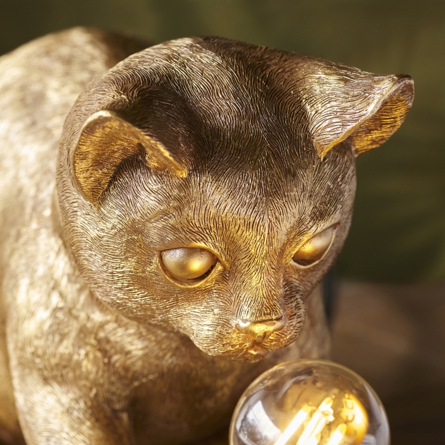 Endon 107389 - Stolní lampa KITTEN 1xE14/7W/230V zlatá
