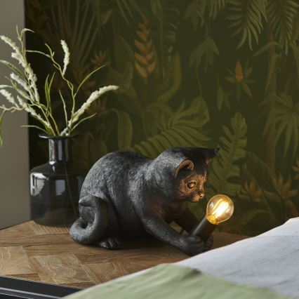 Endon 107390 - Stolní lampa KITTEN 1xE14/7W/230V černá