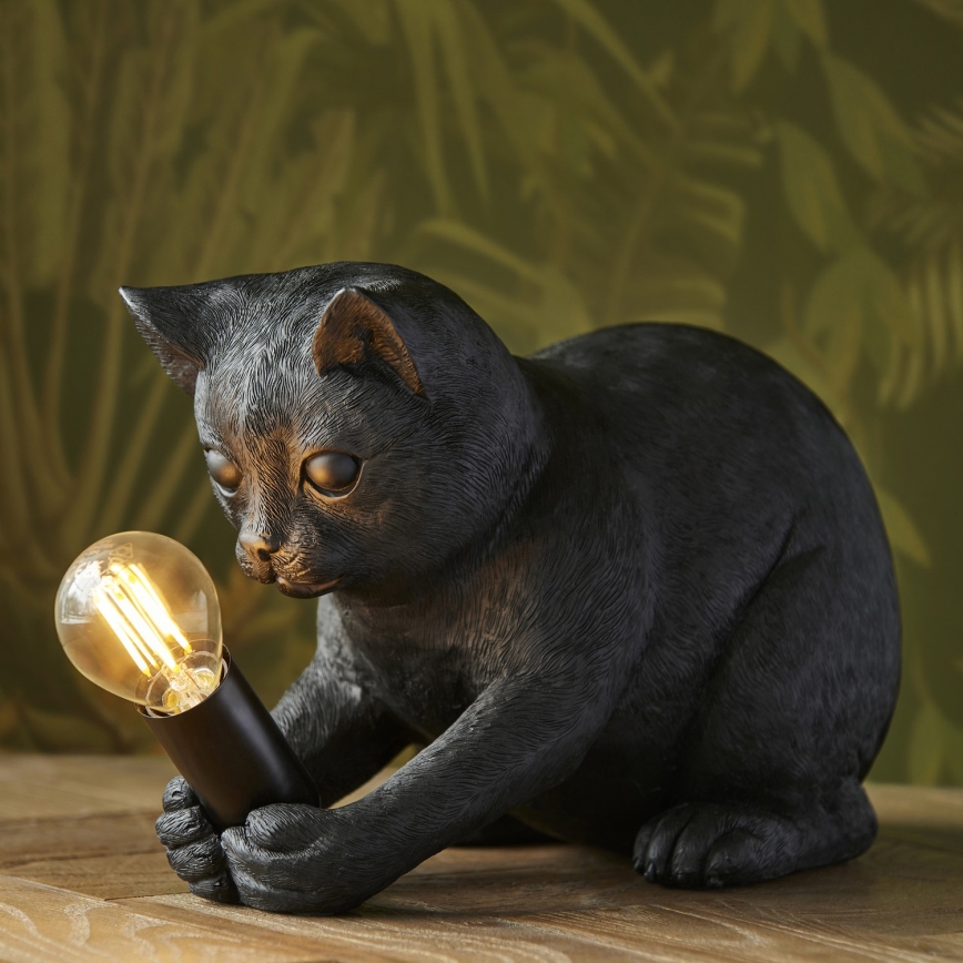 Endon 107390 - Stolní lampa KITTEN 1xE14/7W/230V černá