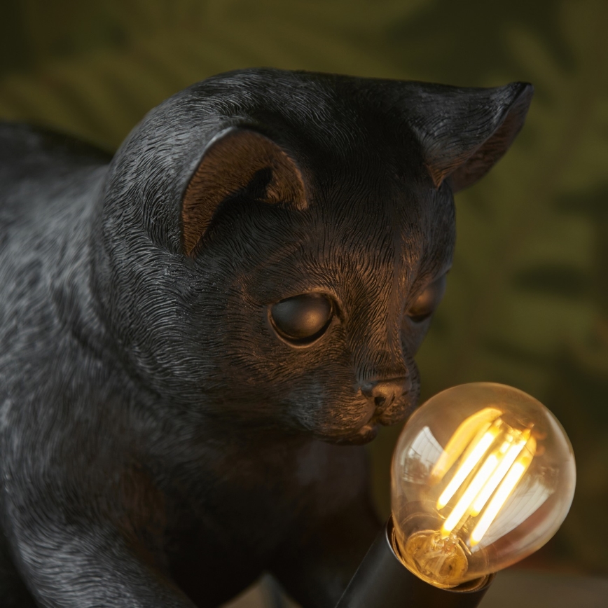 Endon 107390 - Stolní lampa KITTEN 1xE14/7W/230V černá