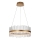 Endon 107671 - LED Stmívatelný lustr na lanku ADRIEL LED/41W/230V 3000K pr. 51 cm zlatá/čirá