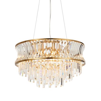 Endon 107785 - Lustr na lanku 9xE14/6W/230V mosaz