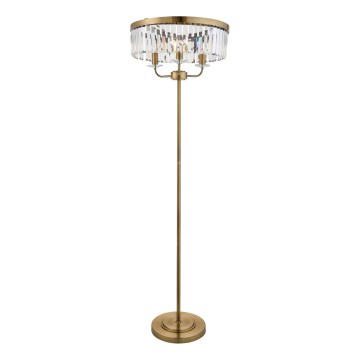 Endon 110644 - Stojací lampa CHESTERFIELD 3xE14/6W/230V mosaz