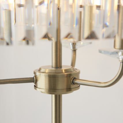 Endon 110644 - Stojací lampa CHESTERFIELD 3xE14/6W/230V mosaz