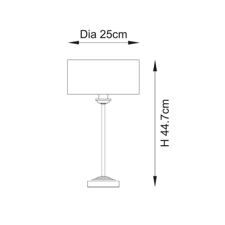 Endon 110728 - Stolní lampa HIGHCLERE 1xE14/7W/230V béžová/mosaz pr. 25 cm