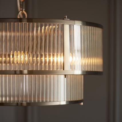 Endon 110944 - Lustr na řetězu RIDGETON 5xE14/6W/230V mosaz