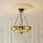 Endon 111869 - Lustr na řetězu Tiffany ASHTON 3xE27/10W/230V pr. 45 cm
