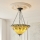 Endon 111881 - Lustr na řetězu Tiffany JAMELIA 3xE27/10W/230V pr. 50 cm