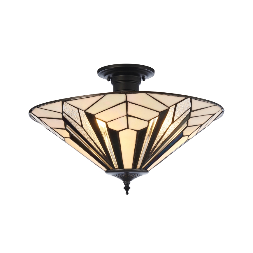 Endon 111895 - Přisazený lustr Tiffany ASTORIA 3xE27/10W/230V pr. 48 cm