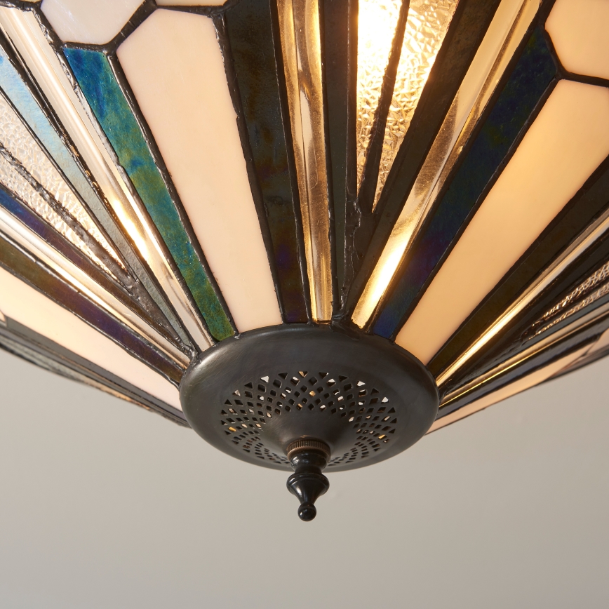 Endon 111895 - Přisazený lustr Tiffany ASTORIA 3xE27/10W/230V pr. 48 cm