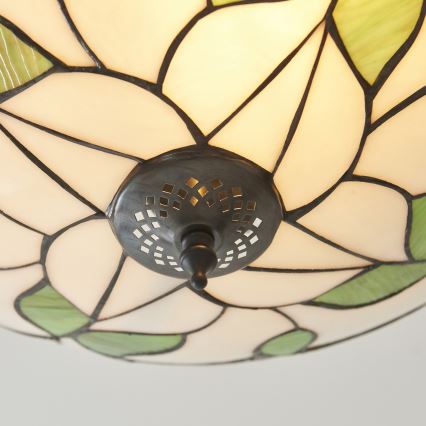 Endon 111896 - Přisazený lustr Tiffany BOTANICA 3xE27/10W/230V pr. 45 cm