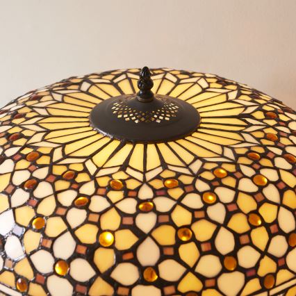 Endon 112178 - Stolní lampa Tiffany MILLE FEUX 2xE14/40W/230V pr. 45 cm