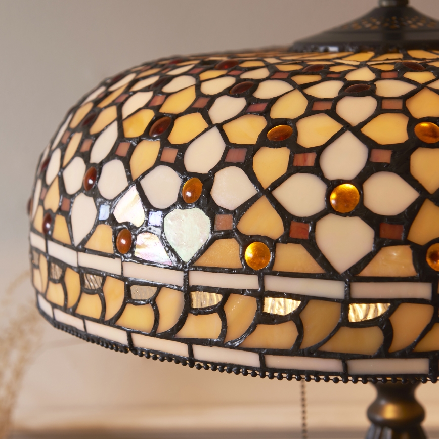 Endon 112178 - Stolní lampa Tiffany MILLE FEUX 2xE14/40W/230V pr. 45 cm
