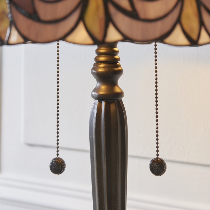 Endon 112184 - Stolní lampa Tiffany HUTCHINSON 2xE27/10W/230V pr. 40 cm