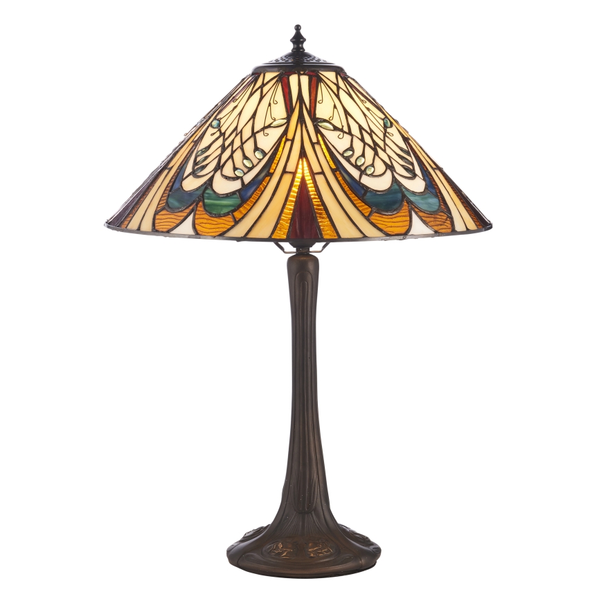 Endon 112185 - Stolní lampa Tiffany HECTOR 1xE27/10W/230V pr. 40 cm
