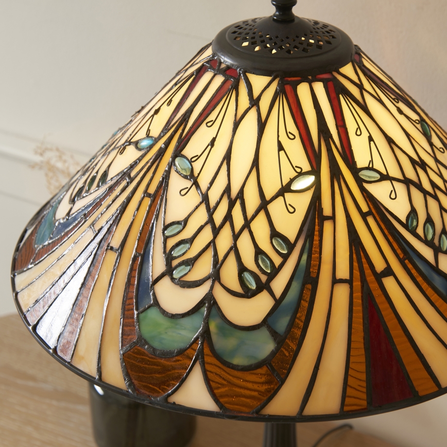 Endon 112185 - Stolní lampa Tiffany HECTOR 1xE27/10W/230V pr. 40 cm