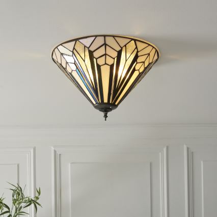 Endon 112191 - Stropní svítidlo Tiffany ASTORIA 2xE27/60W/230V pr. 40 cm