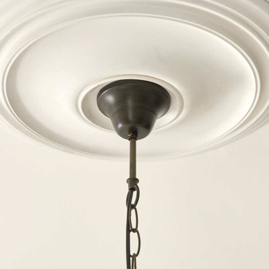 Endon 112246 - Lustr na řetězu Tiffany BOTANICA 1xE27/60W/230V pr. 45 cm