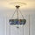 Endon 112250 - Lustr na řetězu Tiffany DRAGONFLY 3xE27/60W/230V pr. 50 cm