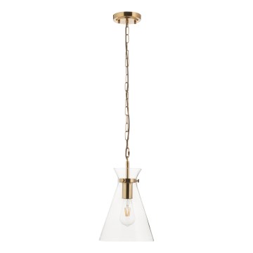 Endon 112859 - Lustr na řetězu HARLOW 1xE27/10W/230V mosaz