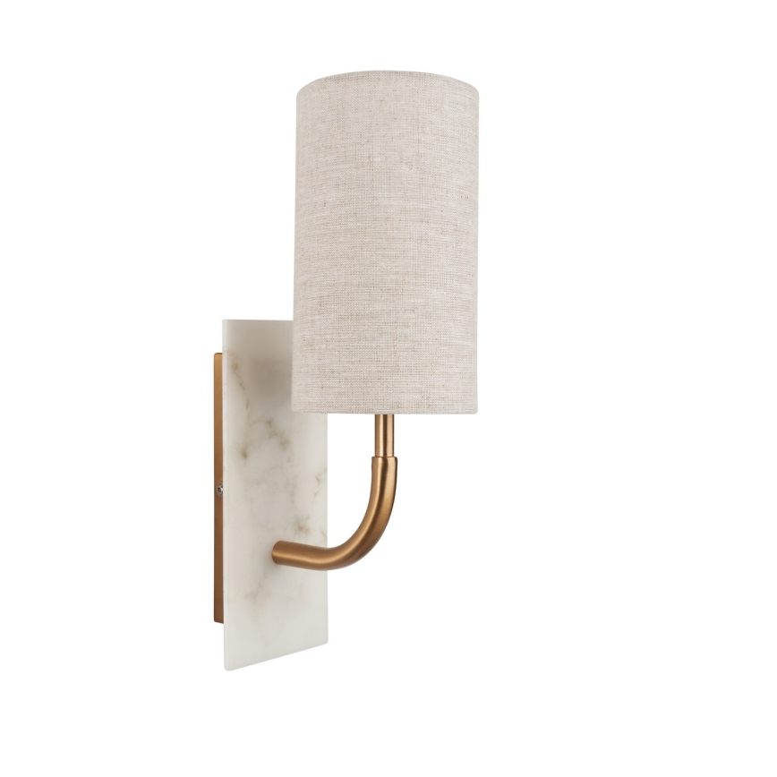 Endon 114203 - Nástěnná lampa 1xE14/7W/230V béžová/zlatá